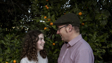 Gwenevere Joyce and her dad Frank. 