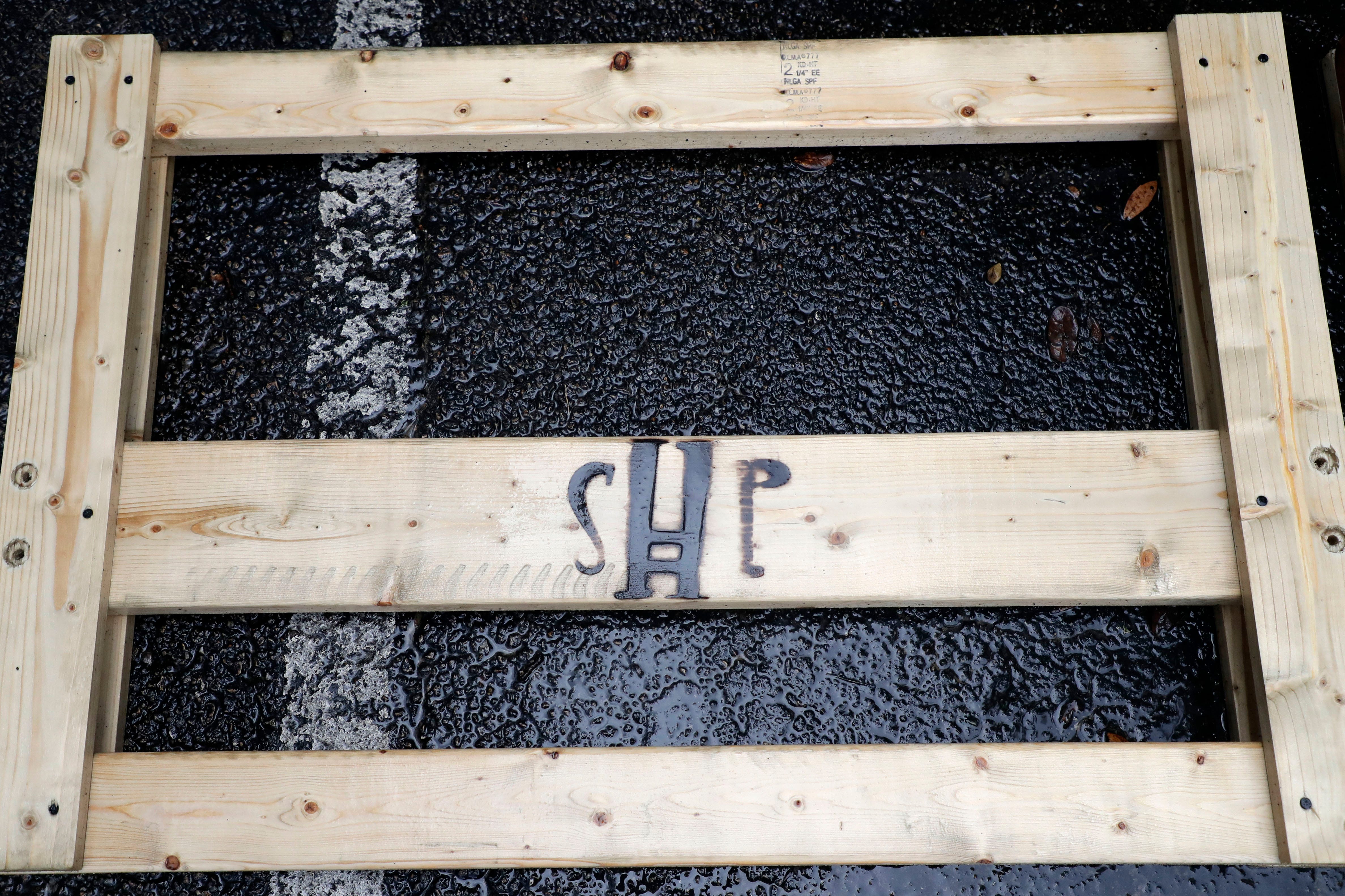 After FSU women's basketball teamed up with Texas Roadhouse and other volunteers built headboards for bunkbeds, the Sleep in Heavenly Peace logo is branded onto them. The groups teamed up to build bunkbeds for children in the Big Bend. 