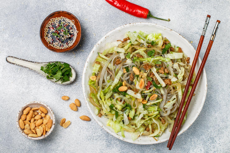 Cold Peanut Noodle Salad