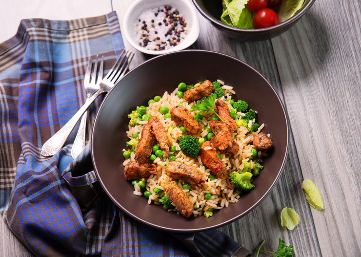 Pork And Broccoli Grain Bowl