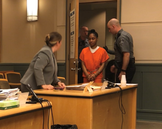 Defendant Nakira M. Griner, charged with killing her toddler son, was in Cumberland County Superior Court on Monday for what was scheduled as a post-indictment arraignment hearing. The hearing was postponed for a month to satisfy a defense request that she be evaluated for mental competence.