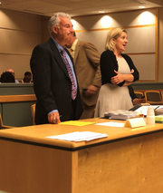 Cumberland County First Assistant Prosecutor Harold Shapiro (left) and Assistant Prosecutor Elizabeth Vogelsong contested delaying the arraignment of Nakira M. Griner on Monday. Griner is charged with killing her toddler son in February.