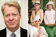 archie christening photos princess diana brother not in archie harrison picture