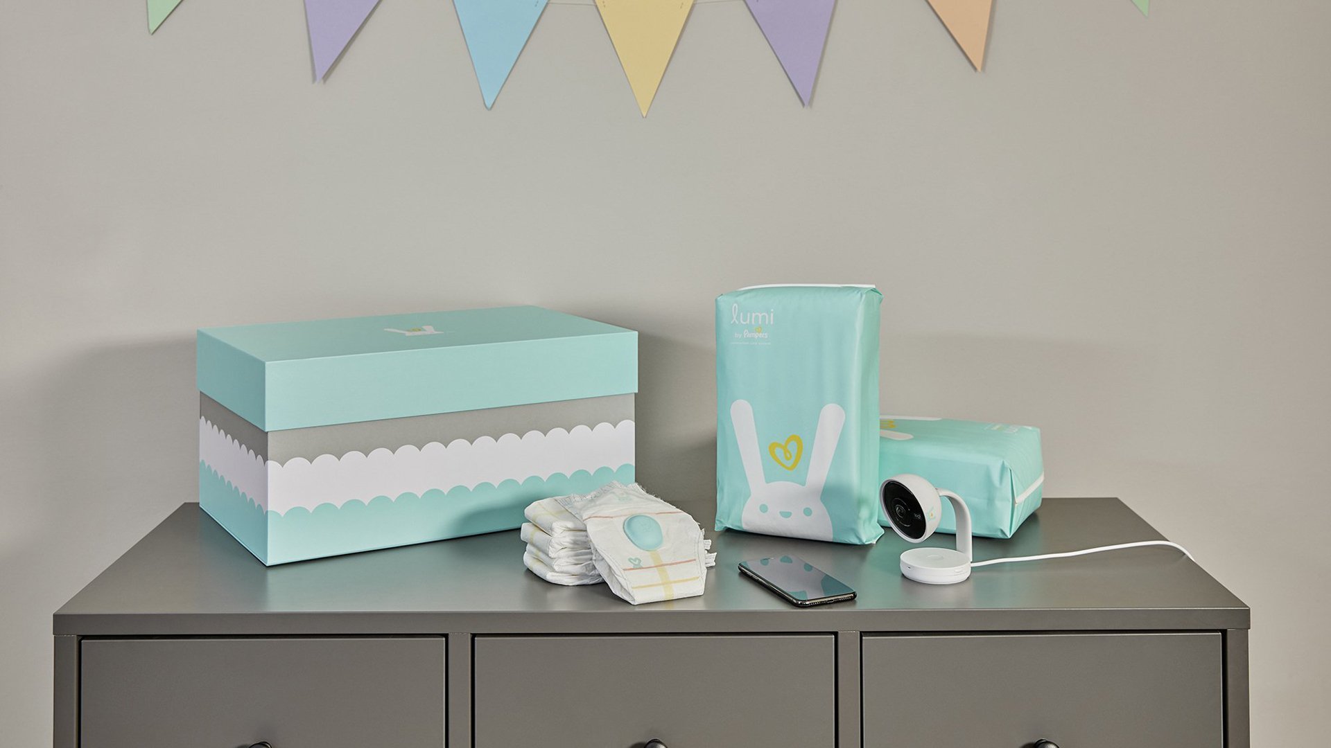 The Lumi by Pampers line is seen in an image from Pampers.