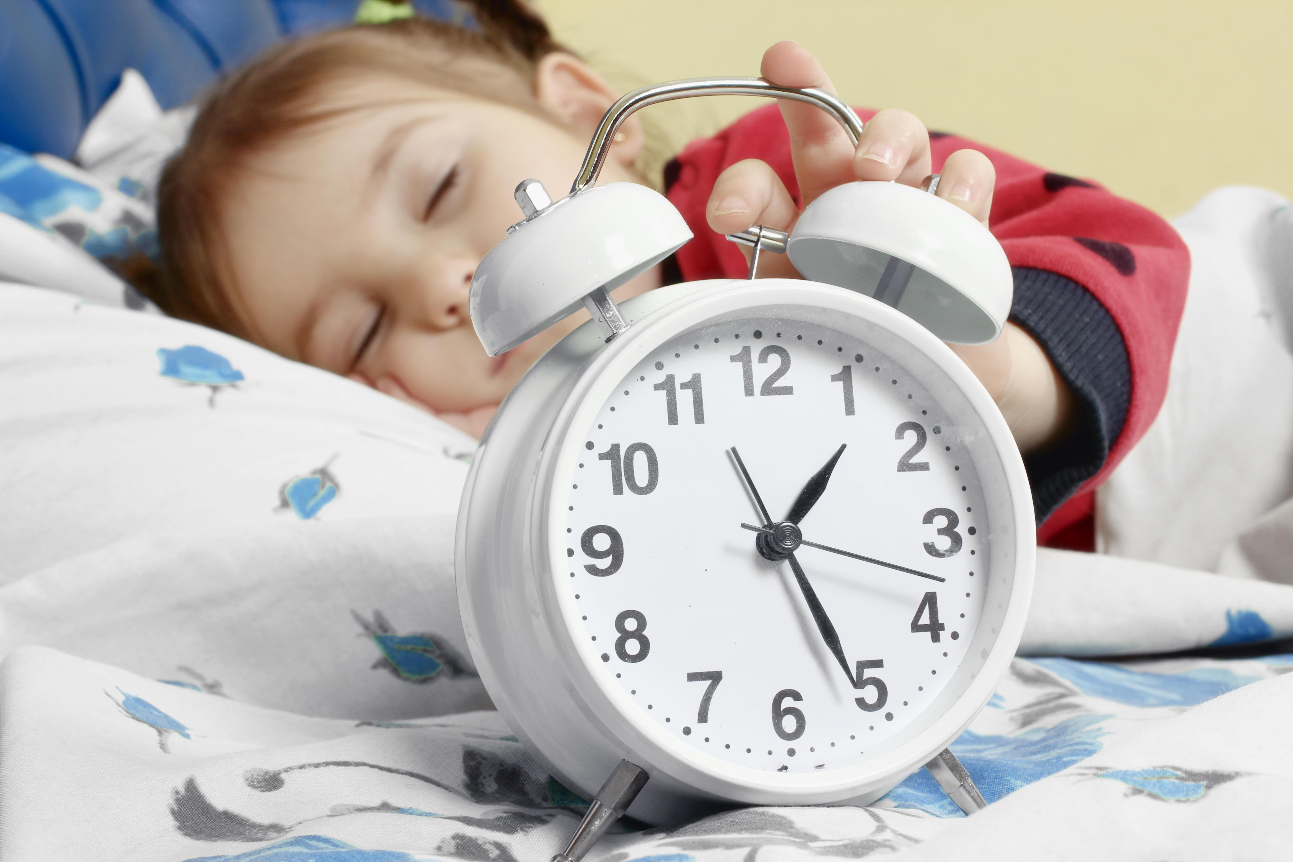  Children as young as five should be in bed by 6.45 pm to 8.15 pm depending on their wake up time