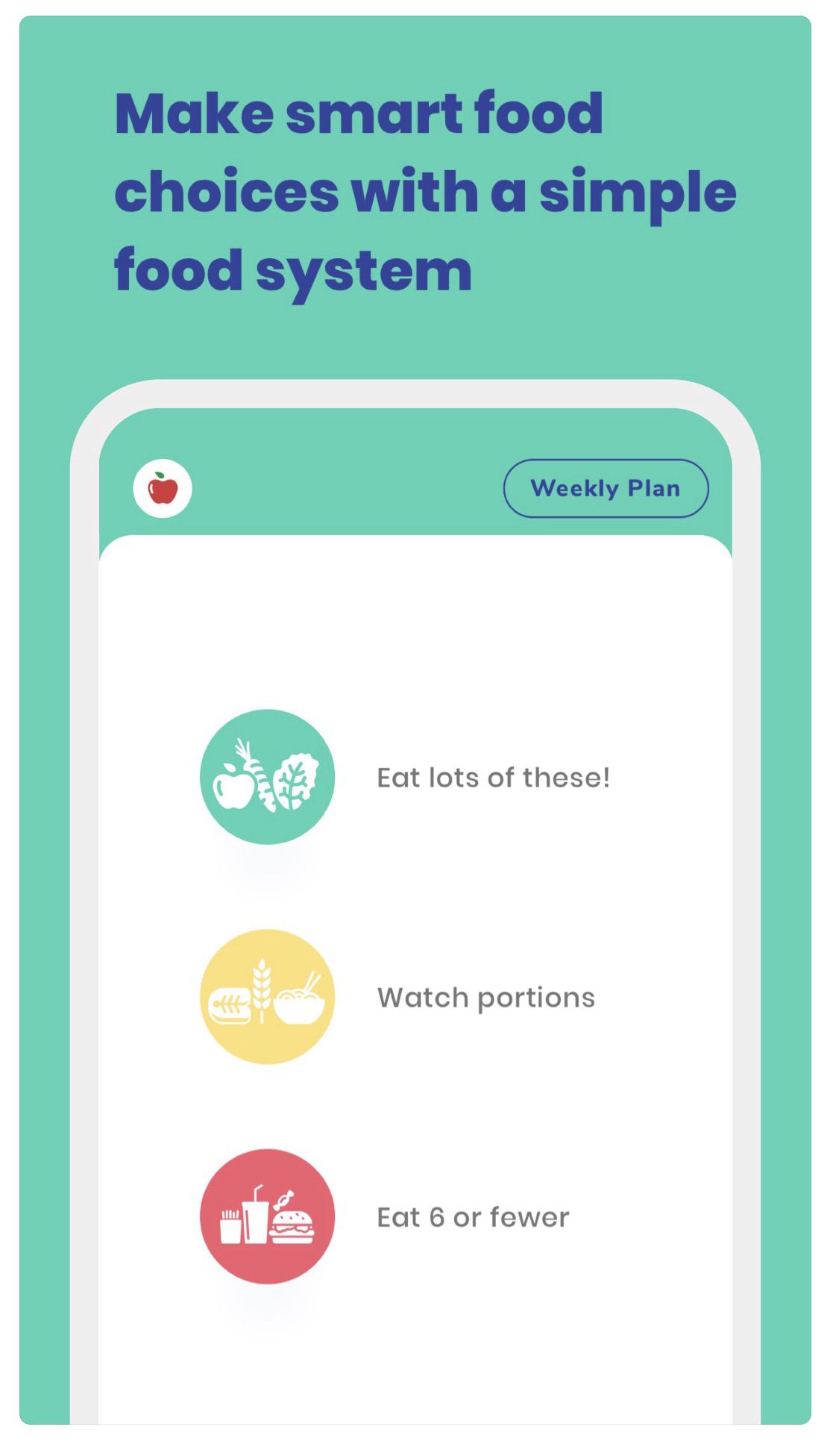 Kurbo uses a “traffic light system” developed by the Stanford Pediatric Weight Control Program to encourage better eating habits. The system classifies certain foods as red, yellow or green. Red means you should eat less, yellow