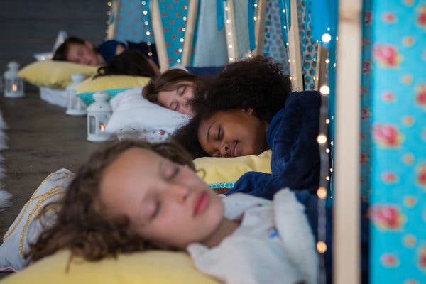 The rentals include tents, tiny mattresses, fairy lights and more.