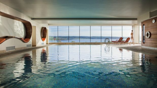 The pool at the Cliff House Hotel.
