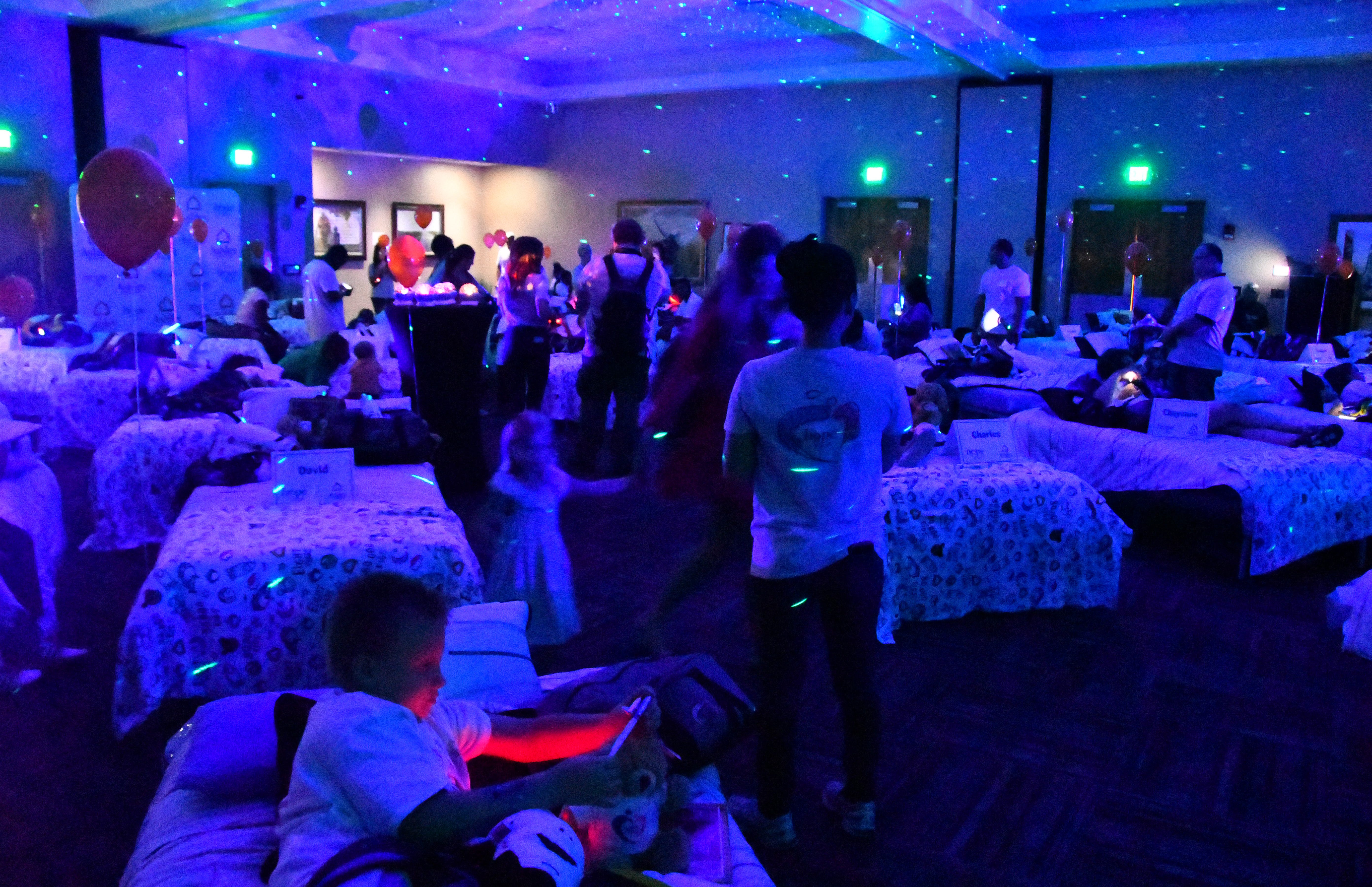 50 students from four Brevard schools were invited to Kennedy Space Center Visitor Complex Friday afternoon for the Ashley HomeStore’s national “Hope to Dream” program to surprise 50 children an afternoon at the Kennedy Space Center Visitor Complex, followed by a mass bed reveal, where kids will receive their very own bed. Children will receive a twin mattress, bed frame, pillow, comforter, mattress protector, swag bag and teddy bear. These children do not have their own bed, they either share with their parent or siblings, sleep on the sofa or on the floor. Ashley's HomeStore Hope to Dream program has given out 90,000 beds since 2010. 