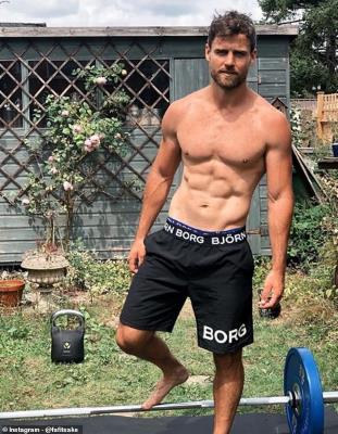 a man posing for a picture: As a trainer for fitness app FiiT he spends time creating workouts you can take anywhere with you