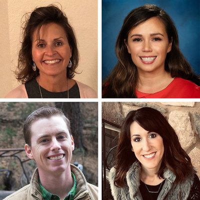 From top left to bottom right: Sherrie DeVries, Stacy Heaton, Tyler Ribeiro, Leaine Souza