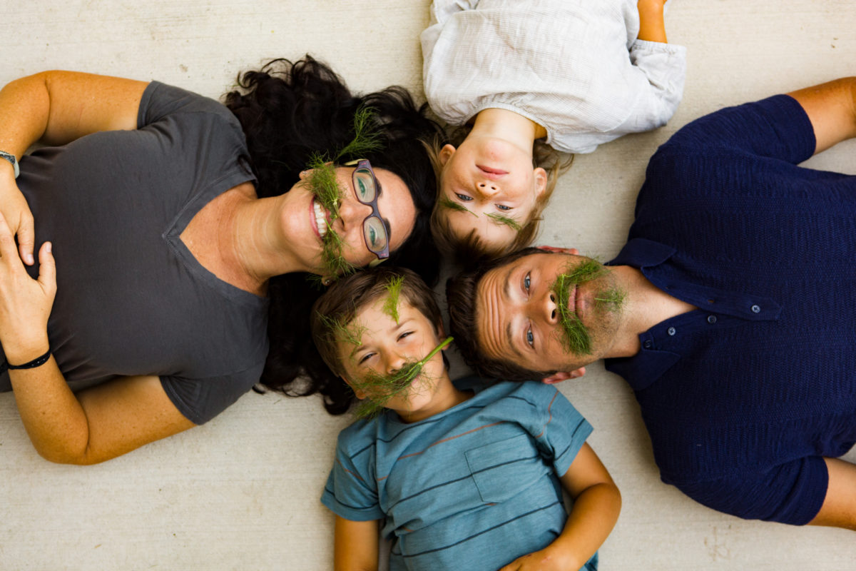 Vicki, Maison, Misha and West Collins in the adventurous eaters club with misha and vicki collins photo Michéle M. Waite