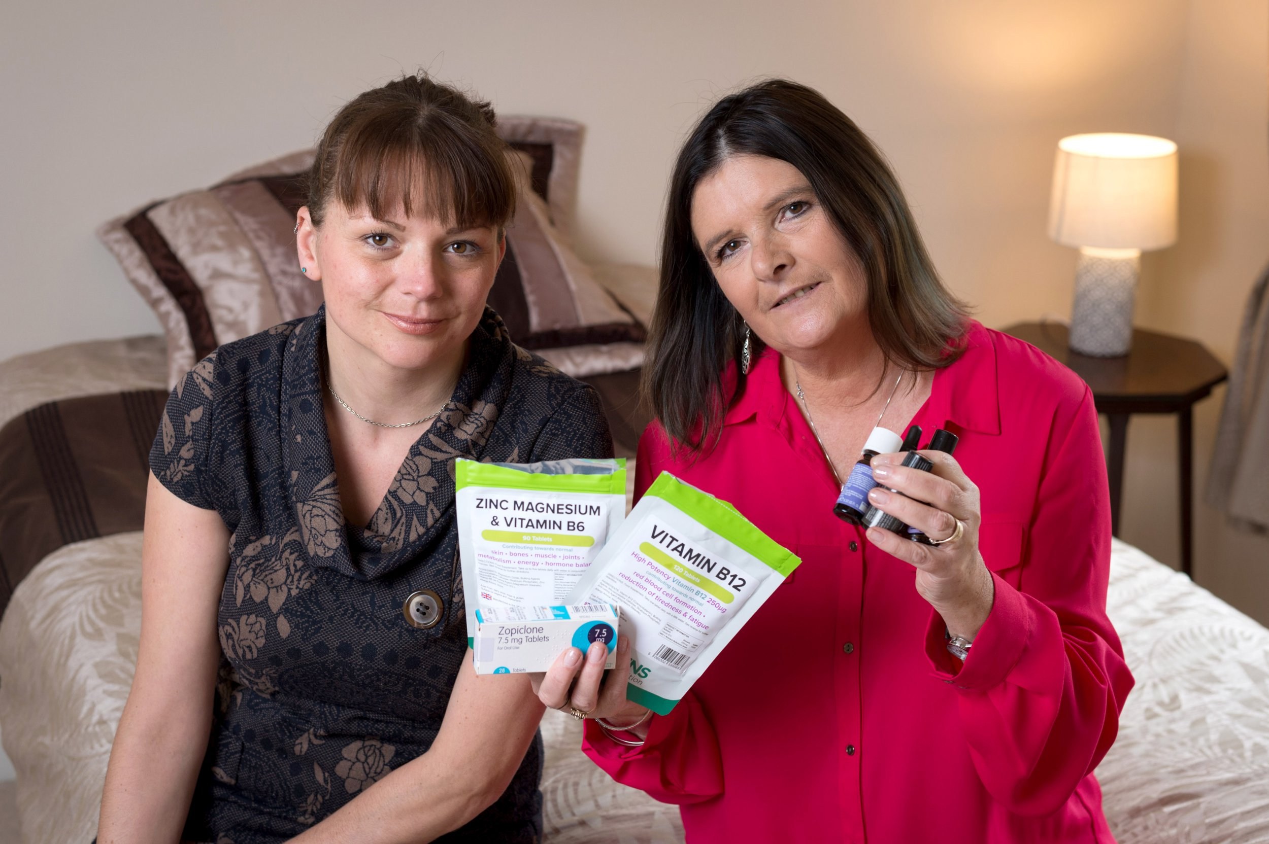 PIC BY CATERS NEWS (PICTURED Michele Townsend [right], of Paignton, Devon, Has had chronic insomnis for 32 years after the birth of her daughter Ami Hewitt [left]) - All new parents can expect to take a temporary hit on having a full nights sleep when their bundle of joy arrives. But Michele Townsend still hasnt managed more than a couple of hours kip at a time 32 years after her daughter was born - and sometimes survives on as little as four hours sleep a WEEK. Despite her children now being grown up and even having their own babies, Michele, from Paignton, Devon, says she hasnt been able to sleep for more than three decades. Michele, 58, said she had difficult sleeping following the birth of her youngest daughter in 1987 and that she brushed off as part of being a young mum. SEE CATERS COPY