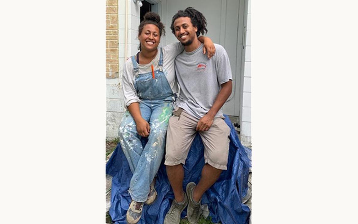 Imani Dumas (left) illustrated the children's book "My Poop is Stuck," which her brother Khalil Dumas co-wrote with their mother based on personal childhood experience. (Family photo)