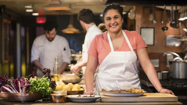 Samin Nosrat hosts the Netflix series Salt Fat Acid Heat, based on her book of the same name.