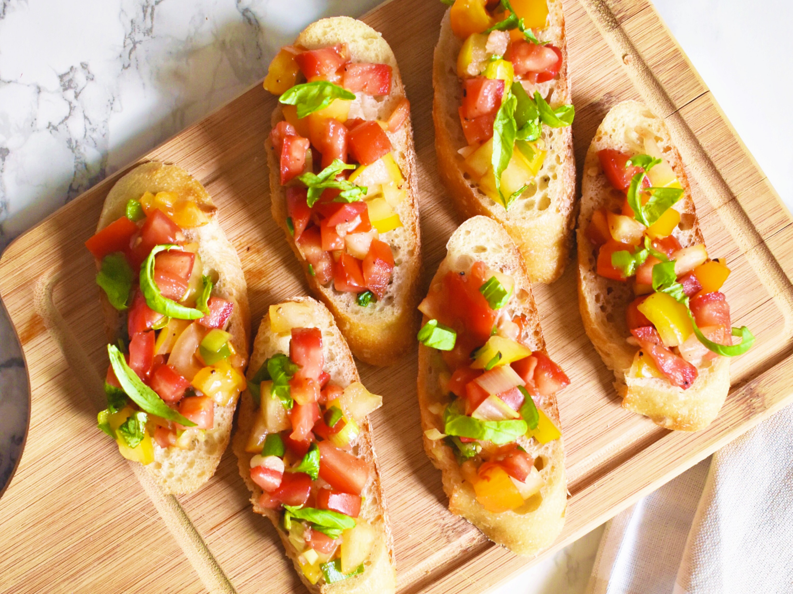 Rainbow Bruschetta