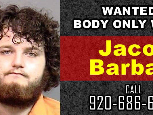 Jacob Barbano, wanted for a body-only warrant.