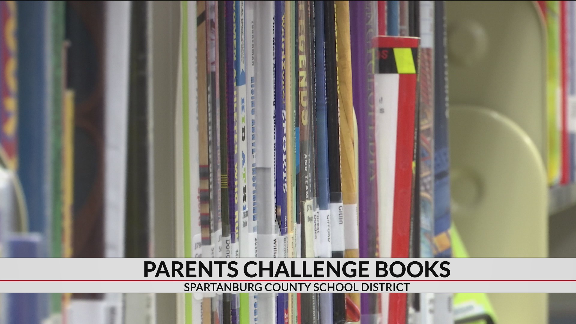 Thumbnail for the video titled "Parents challenge books assigned to Spartanburg Co. middle-schoolers"