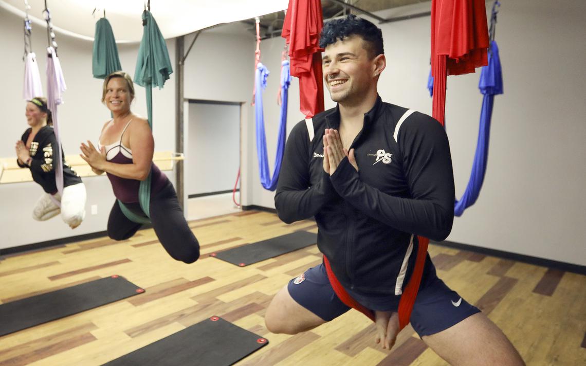 A Be Fly aerial yoga session at Ignite Studio. 2017 file / News Tribune