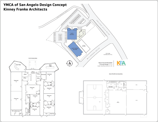 Concept design of the YMCA Y-Town, rendering from Kinney Franke Architects.