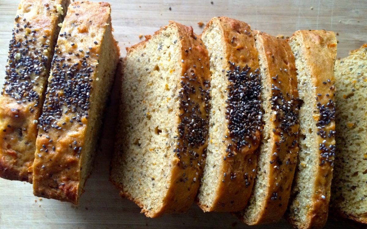 Orange Chia Yogurt Bread