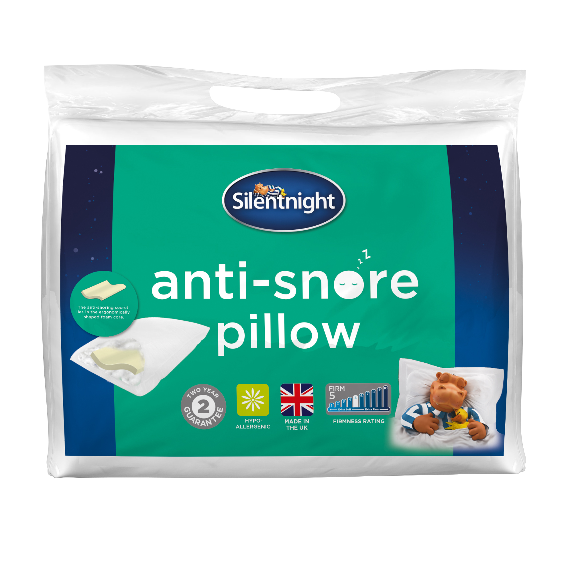 Anti-snore pillows can help with a noisy partner 