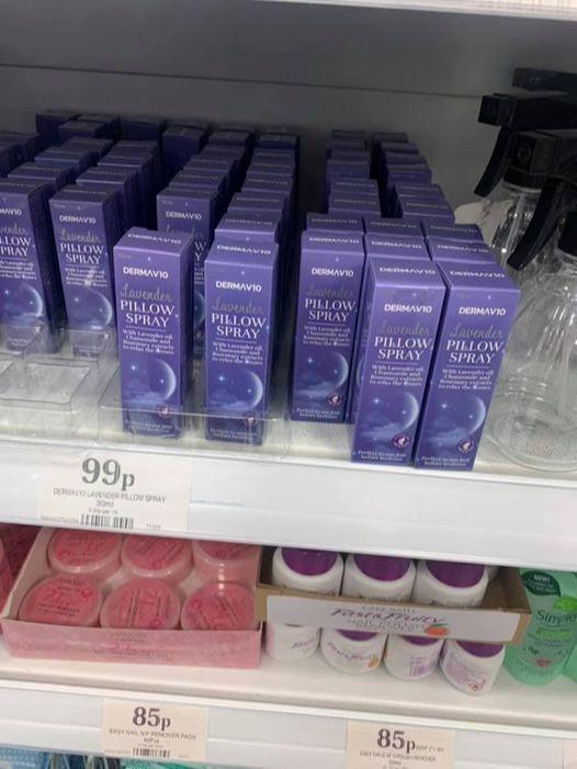 Home Bargains is selling lavender-scented pillow spray for just 99p