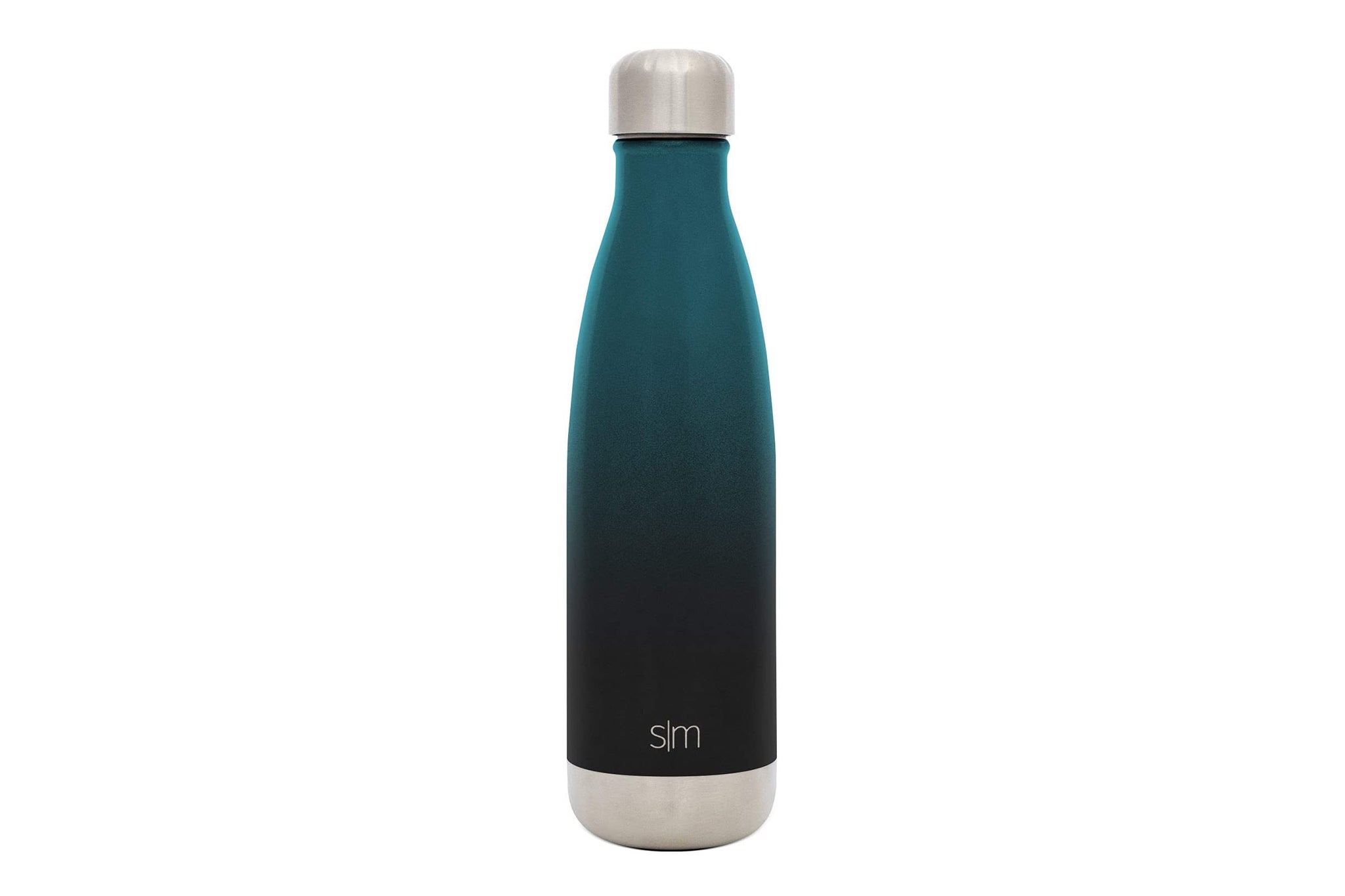 A Simple Modern water bottle, shown in dark blue gradient.