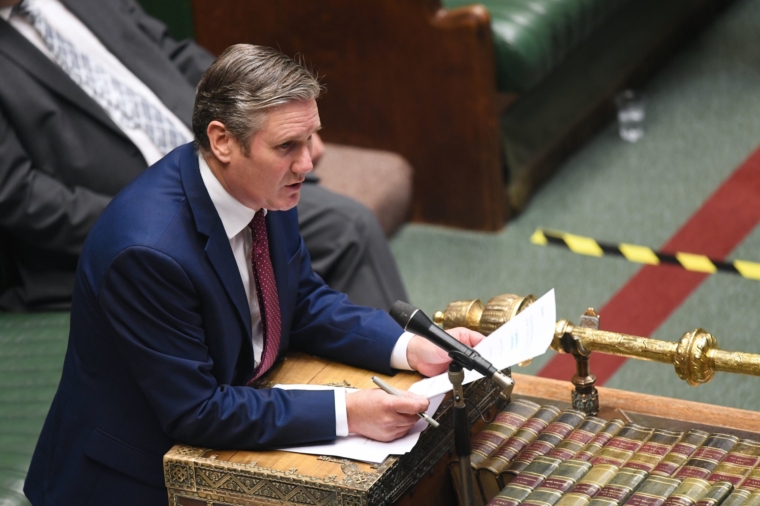 ONE EDITORIAL USE ONLY. NO SALES. NO ARCHIVING. NO ALTERING OR MANIPULATING. NO USE ON SOCIAL MEDIA UNLESS AGREED BY HOC PHOTOGRAPHY SERVICE. MANDATORY CREDIT: UK Parliament/Jessica Taylor Handout photo issued by UK Parliament of Labour leader Sir Keir Starmer speaking during Prime Minister's Questions in the House of Commons, London. PA Photo. Pictures date: Wednesday October 14, 2020. See PA story POLITICS PMQ's. Photo credit should read: UK Parliament/Jessica Taylor/PA Wire NOTE TO EDITORS: This handout photo may only be used in for editorial reporting purposes for the contemporaneous illustration of events, things or the people in the image or facts mentioned in the caption. Reuse of the picture may require further permission from the copyright holder.